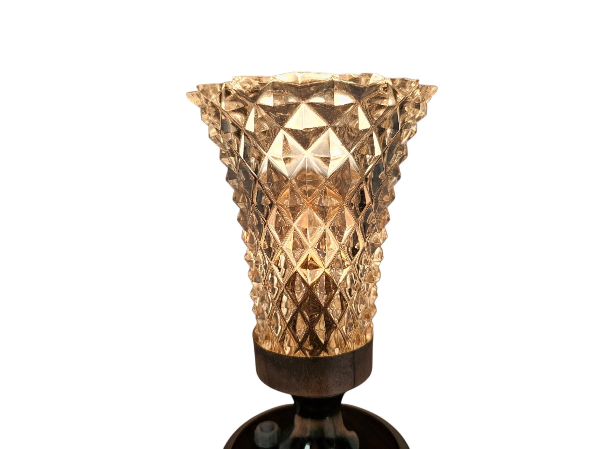 Vintage - Mid Century Modern - Chalice lamp - crystal - Italy - 60's