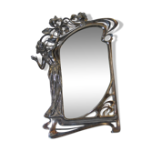 Miroir étain 1900 35x50cm