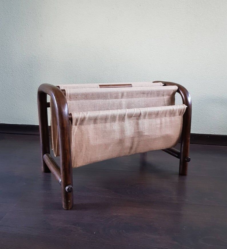 80 years wooden magazine holder