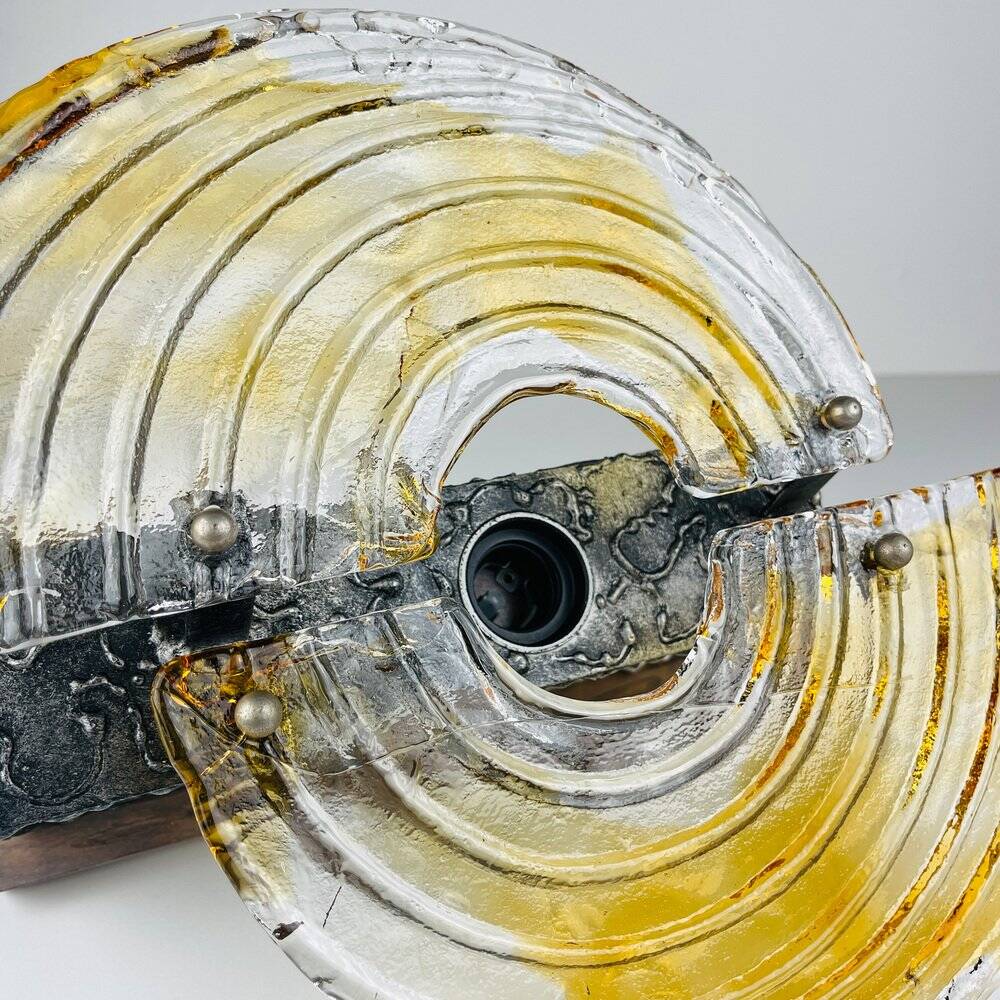 Vintage Brutalist wall light, Italy, 1970s