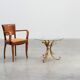 Table basse "Gerbe de blé" de style Coco Chanel, France 1960
