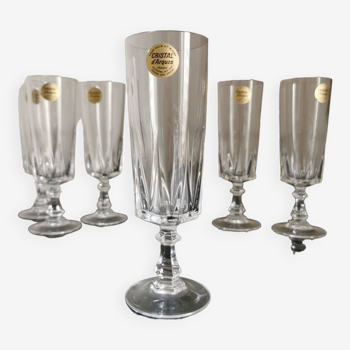 New Arques crystal flutes 6 pcs available