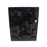 Wall organiser plateau Uten.Silo black by Dorothee Maurer Becker for Design M, 1960s