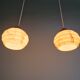 Pair of Art Deco marbled opaline pendant lights, 1920s-30s