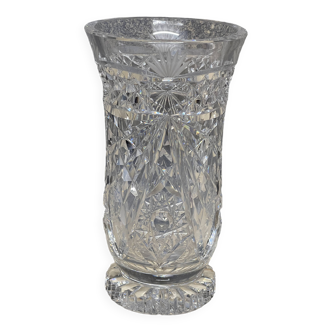Vase en cristal taillé Saint Louis