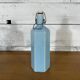 Blue glazed stoneware bottle