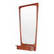 Danish mid-century design mirror with teak frame