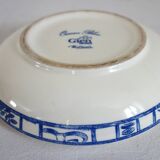 Gien earthenware candy box, vintage Blue Bird model