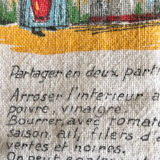 Vintage tea towel Pan Bagnat