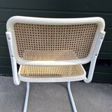 Set of 4 Cesca b32 model chairs in white dining chair