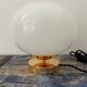 White opaline table lamp electrified to nine