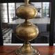 Vintage brass double globe lamp