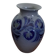 Cobalt blue Alsace stoneware soliflore vase signed Schmitter vi