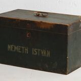 Coffre vert ancien (c.1910) #13