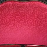 Antique Louis XV style red velvet settee