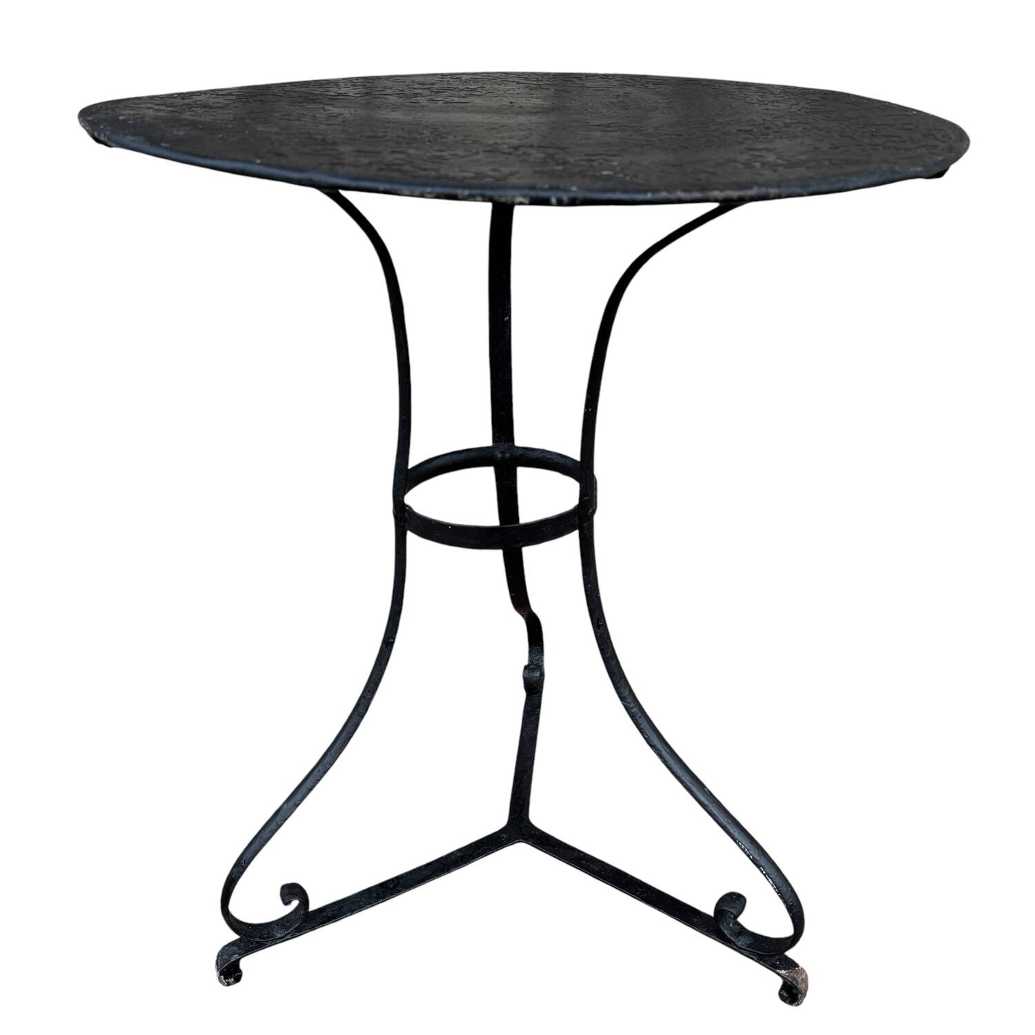 Napoleon III wrought iron pedestal table