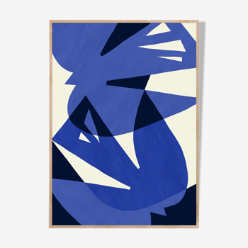 Blue bird art poster 50 x 70 cm