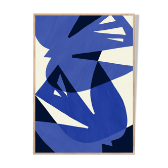 Blue bird art poster 50 x 70 cm