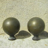 Old brass balls