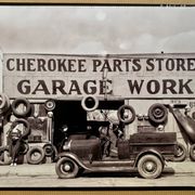 Fine art photography Walker Evans – “Garage in Southern City Outskirts”, 1936