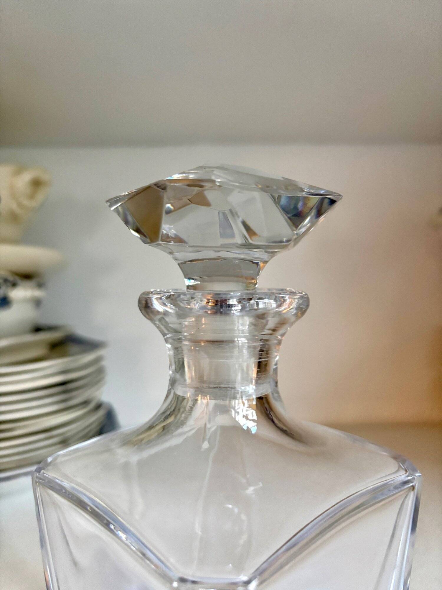 Baccarat crystal decanter, “Cordon bleu” model