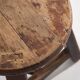 Antique round dark colored stool (c.1900)