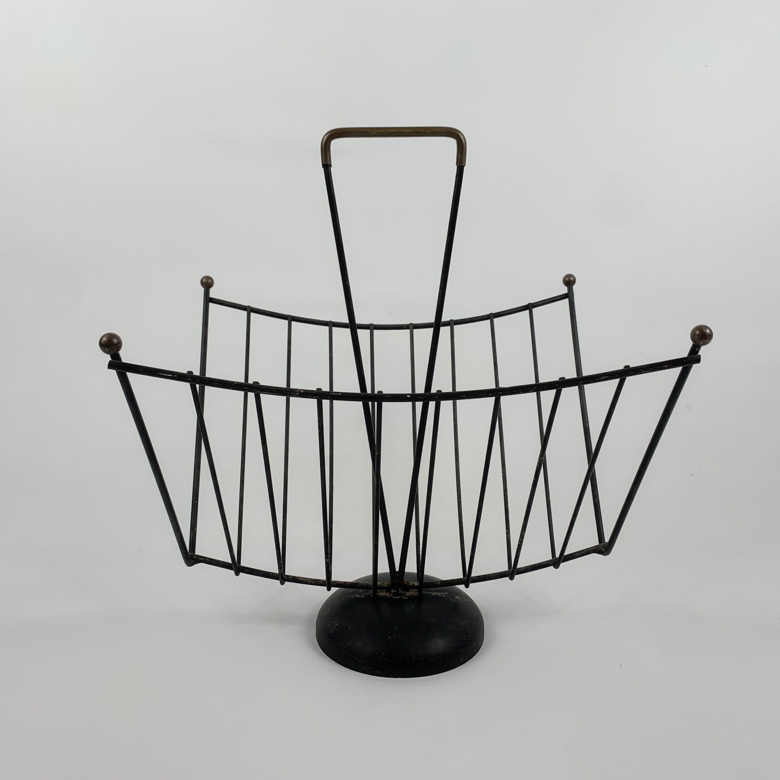 Magazine door Iron enhanced with vintage brass style 1950 1960