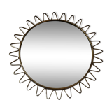 Miroir soleil laiton 1960