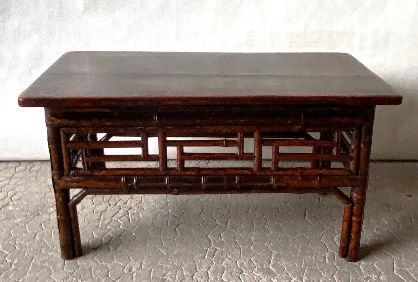 Table basse en bambou