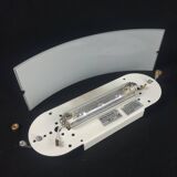 Postmodern glass and metal wall lights, set of 2