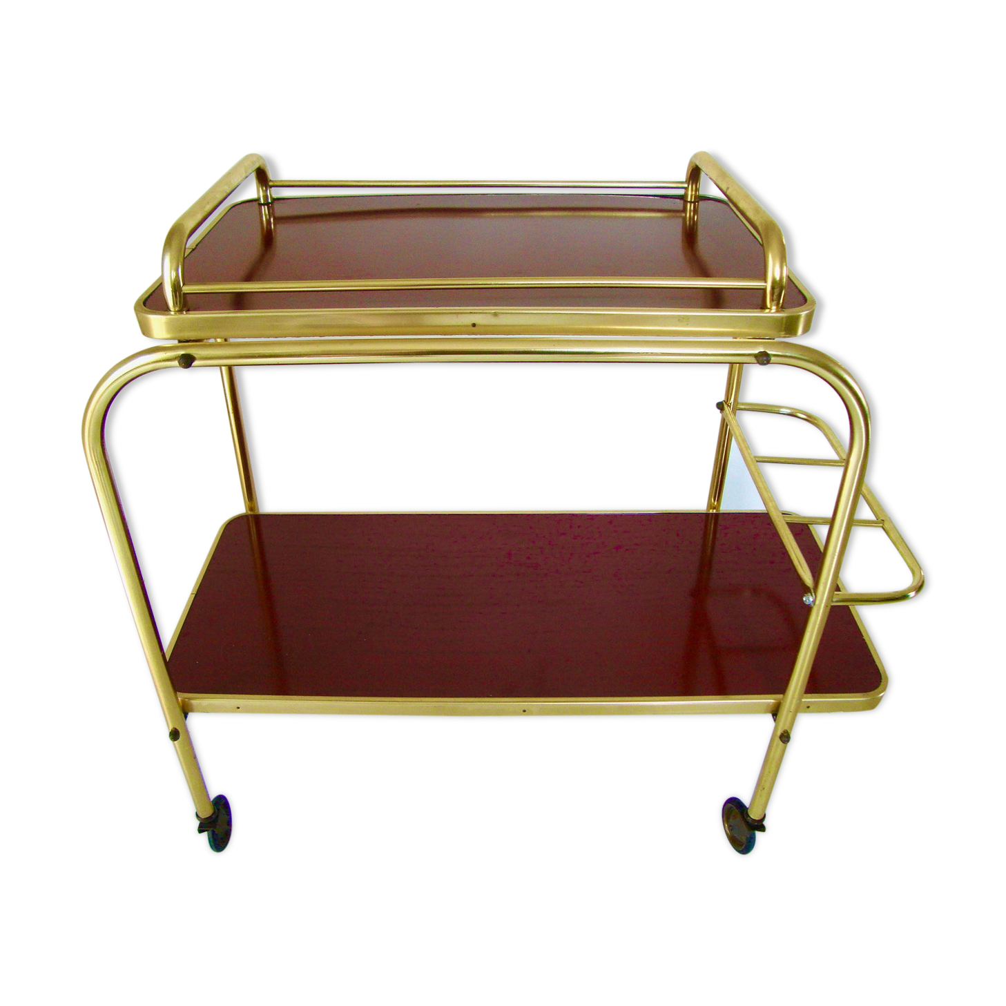 Vintage dessert with serving tray