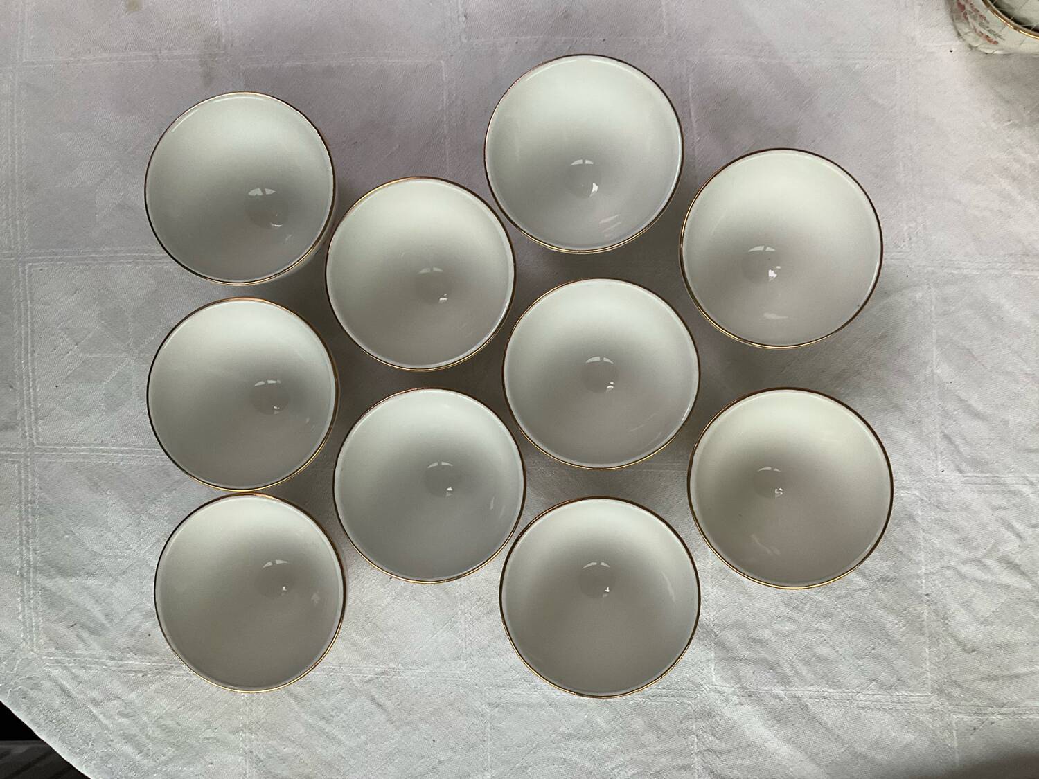 10 Boch coffee bowls (Belgium)