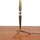 Lampe de table tripode en laiton dorée