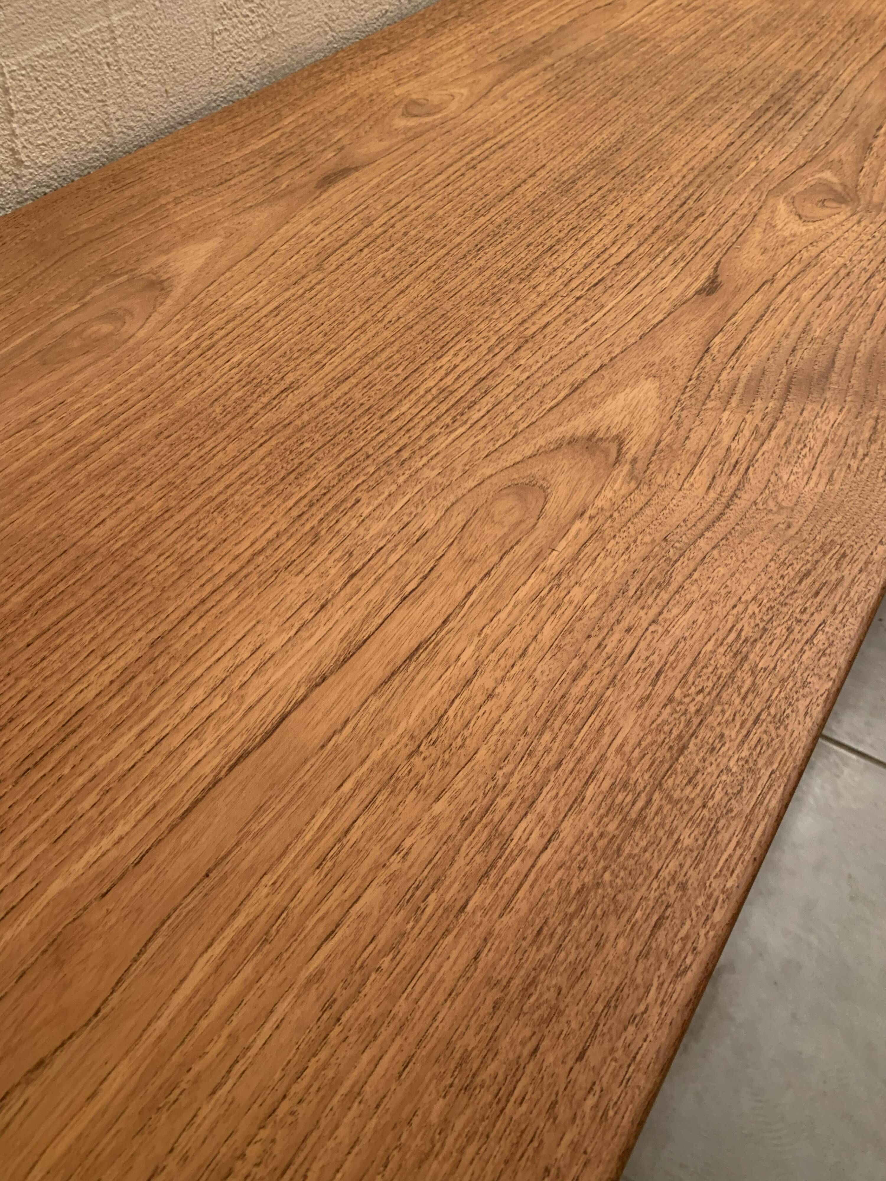 Large Scandinavian teak coffee table from the 60s