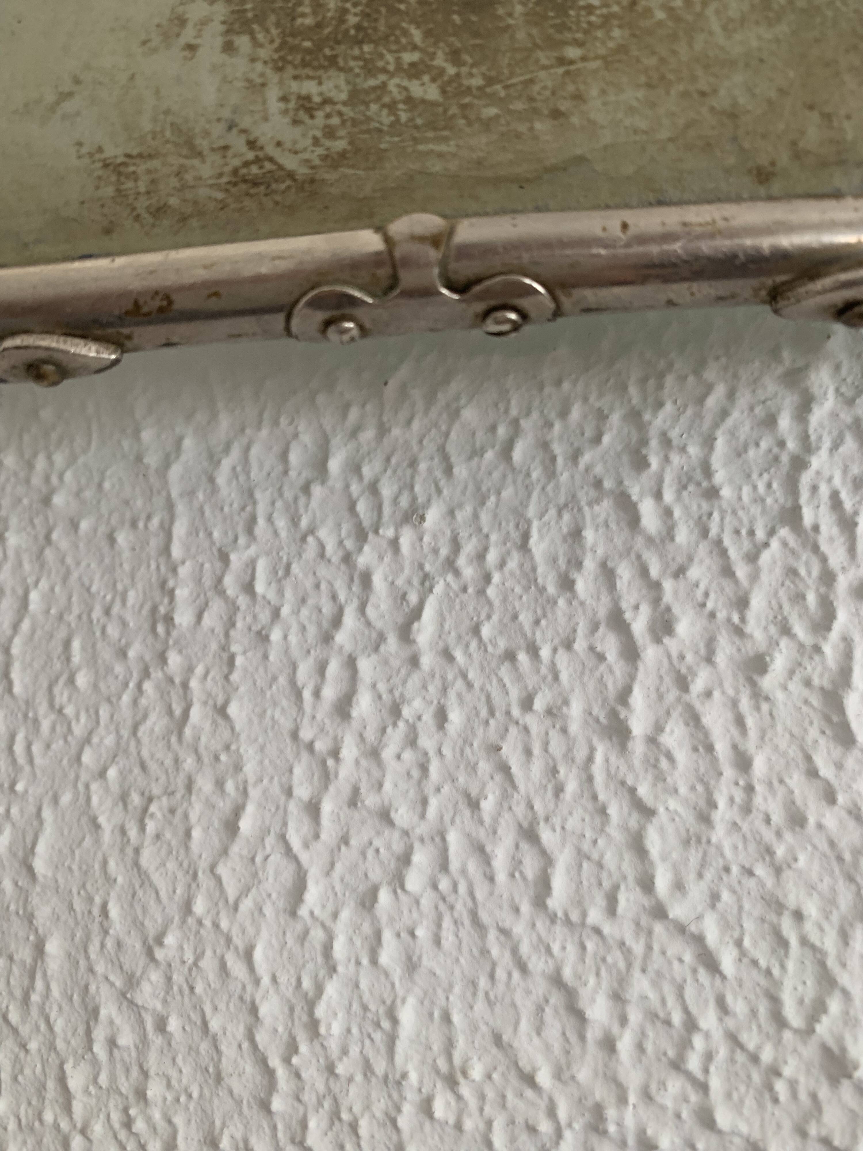 Vintage mirror 1930 crystal barber triptych - 22 x 51 cm