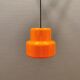 Mini poker hanging lamp in orange original colour  Jo Hammerborg