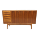 Scandinavian walnut sideboard, Möbelfabrik Linen, Horda, Sweden, 1960