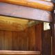 Handcrafted wooden bar, mirror bar and marble slab, wooden furniture