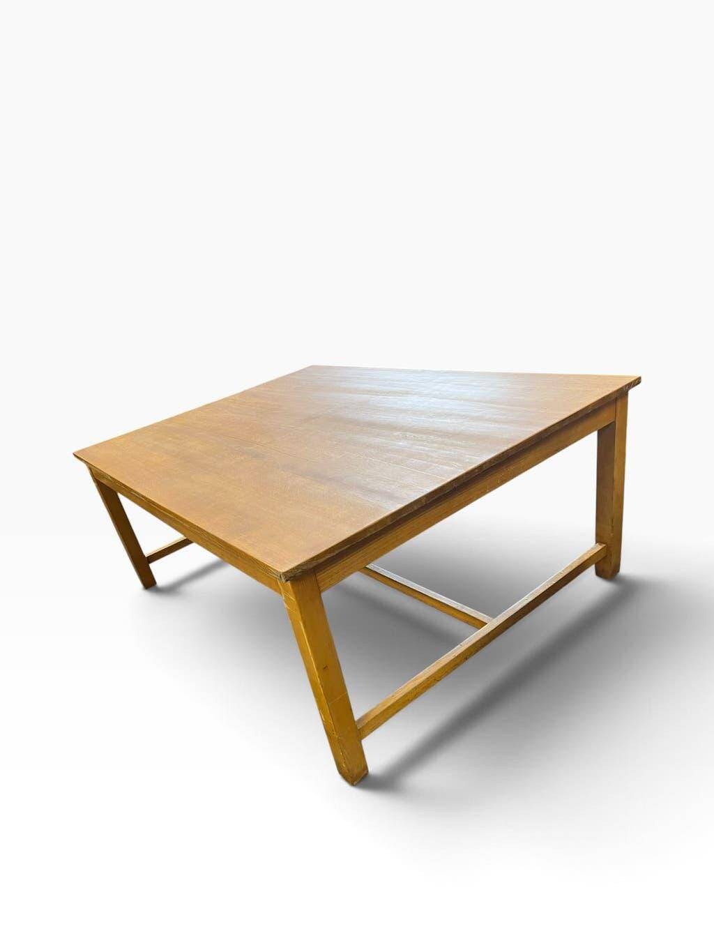 Table vintage XL en bois massif / table à manger / table de travail