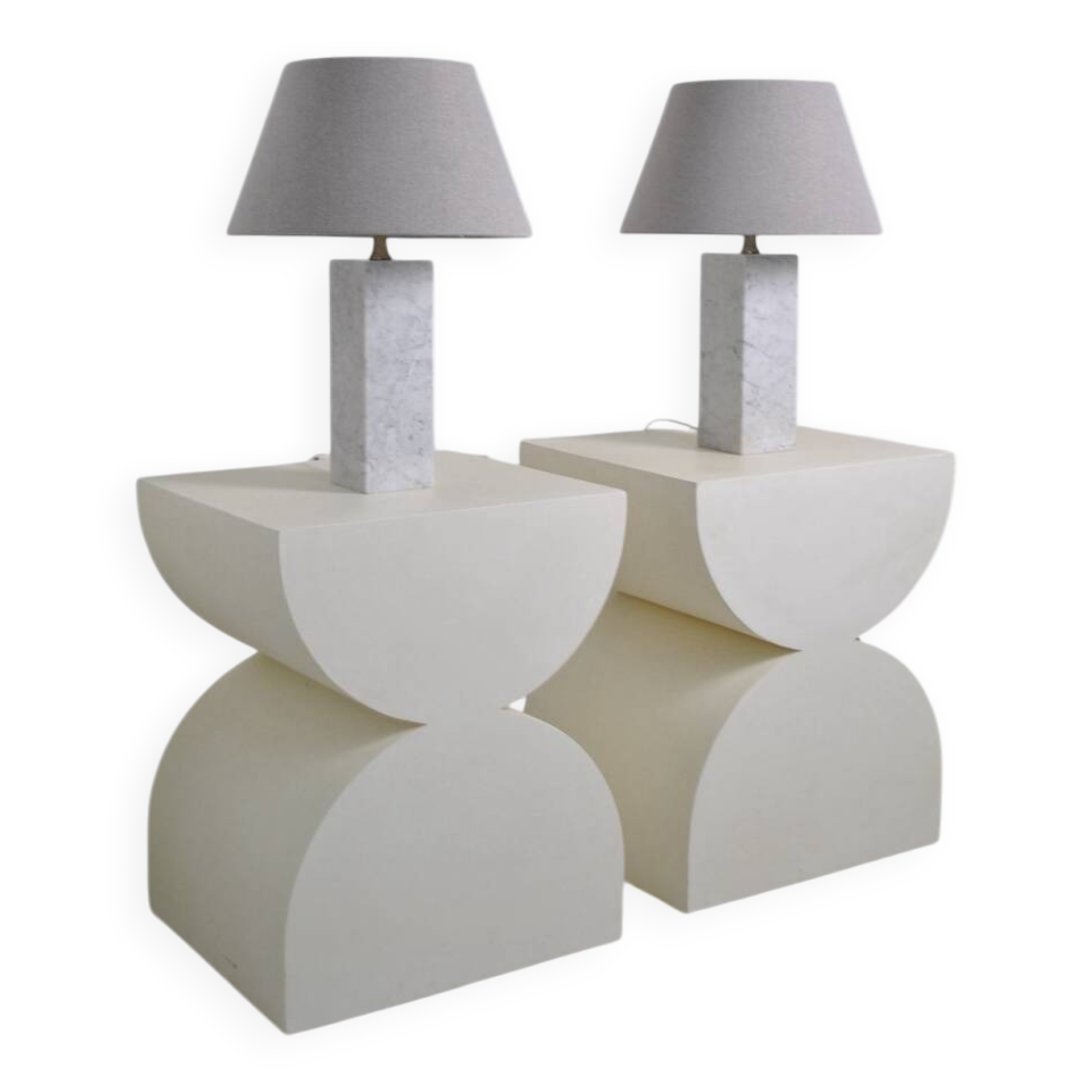 Pair of Barbier house lamps 1960