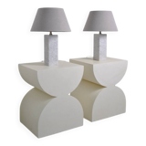 Pair of Barbier house lamps 1960