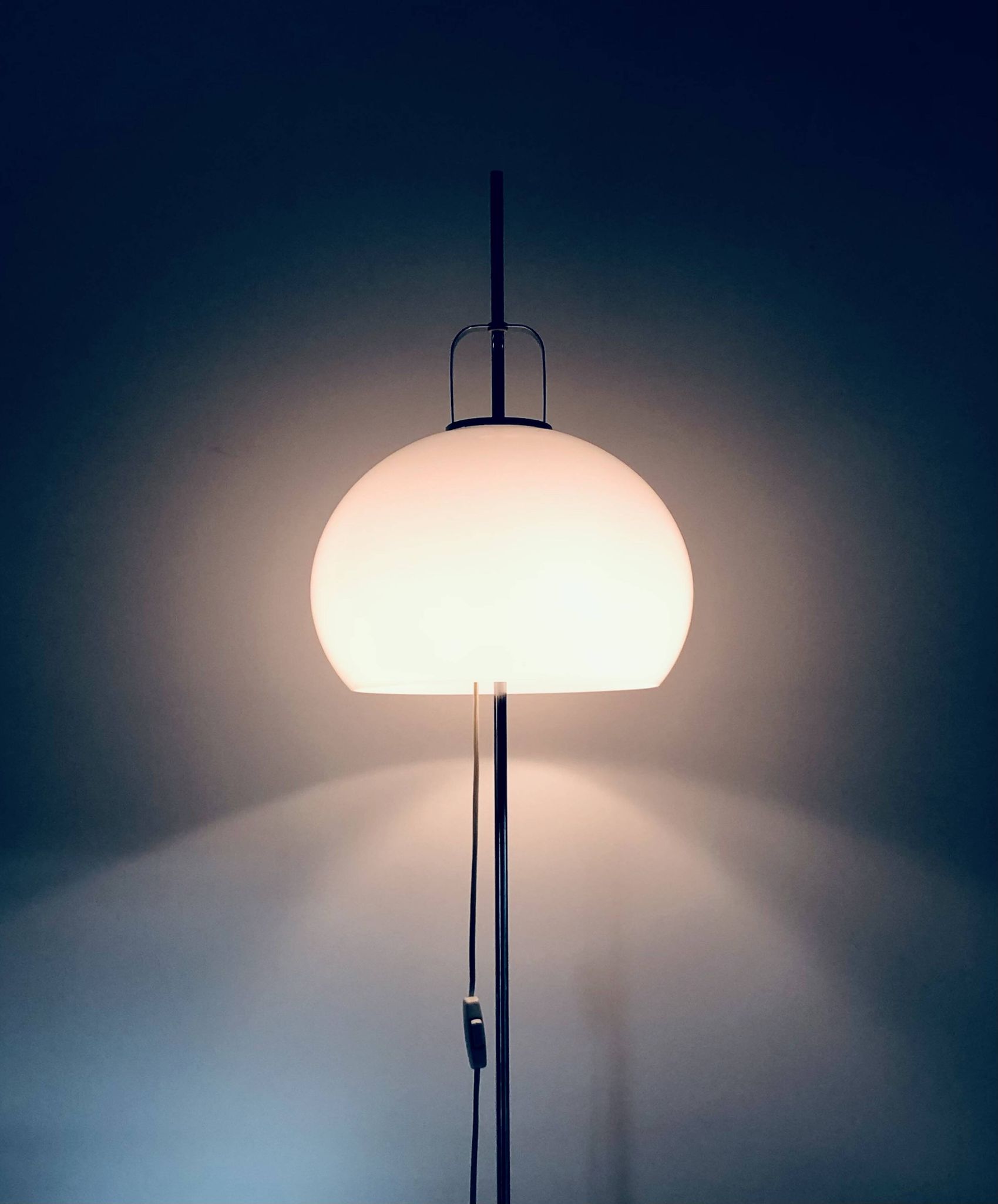 Vintage "Lucerna" floor lamp by Harvey Guzzini for Meblo, Italy 1970s