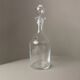 Vintage Murano glass carafe with stopper - liqueur bottle, transparent, ribbed structure - Italy 1980s - table decoration, glass art, gift idea