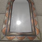 Brass and copper mirror