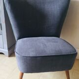 Grey cocktail armchair