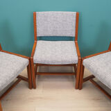Ensemble de cinq chaises en teck, design danois, années 1970, Danemark