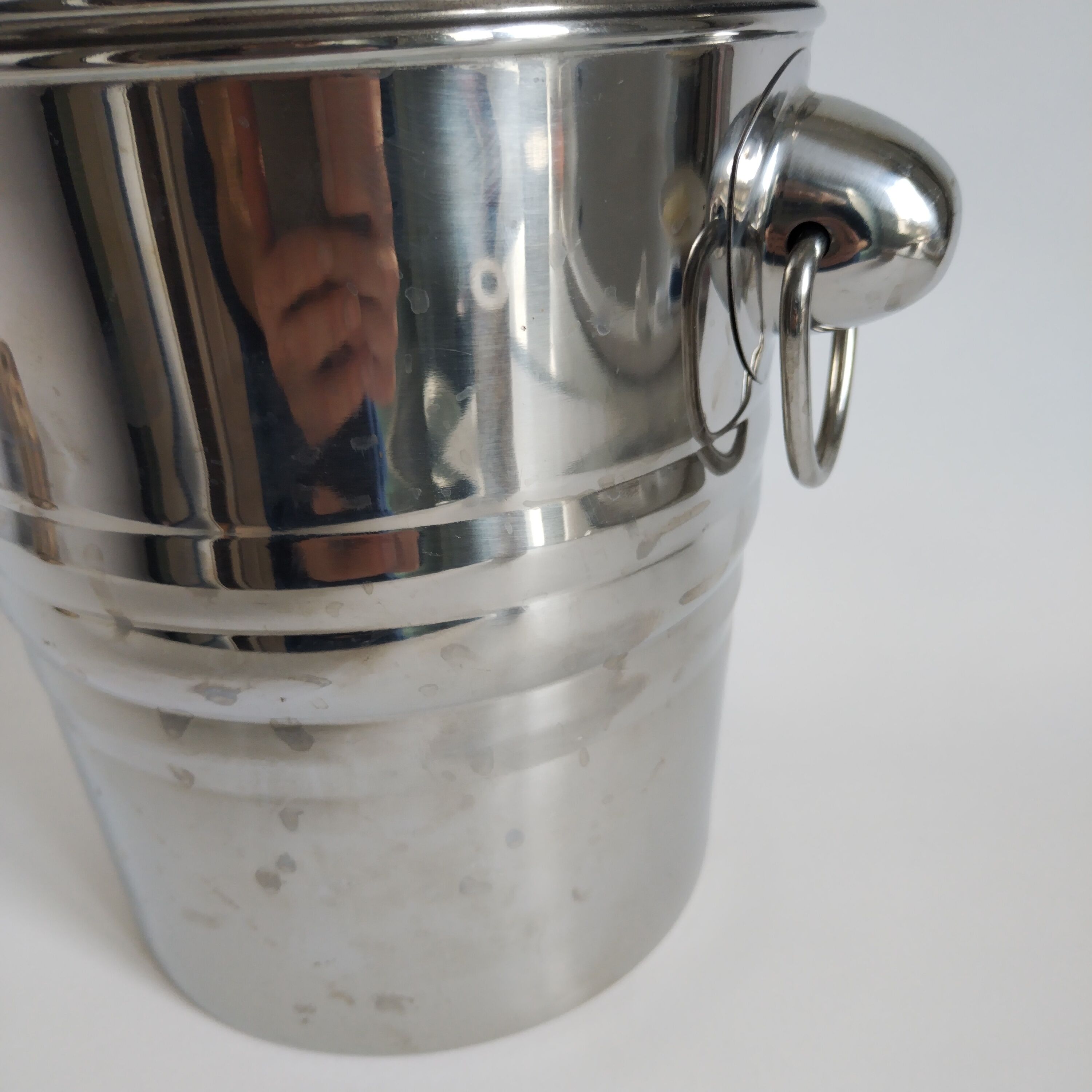 Seau à champagne vintage made in France en inox