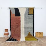 Handmade wool Berber rug 250x140 cm