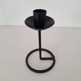 Black wrought iron candle holder
