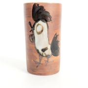 Set of 4 ceramic pieces by Madeleine Brault, Pottery of the Dove